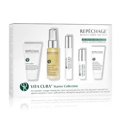 Repechage Daily Home Regimen Face Care Kit for Anti-Ageing with 5 products - Face Cleansing Cream, Renewal Toner, Renewal Serum, Opti Lift Serum, Triple Firming Cream for Firmer & Smoother Skin. - Loom and Latch