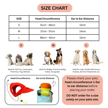 Red Loom and Latch dog baseball cap, lightweight pet accessory with adjustable fit, shown on a small dog.