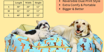 Teal rectangular pet bed by Loom and Latch with soft, cushioned surface, designed for comfortable, supportive everyday use.