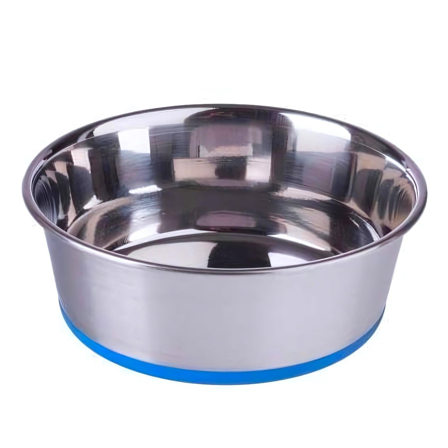 Heavy-Duty Stainless Steel Pet Bowl with Non-Slip Rubber Base (1600 ml)